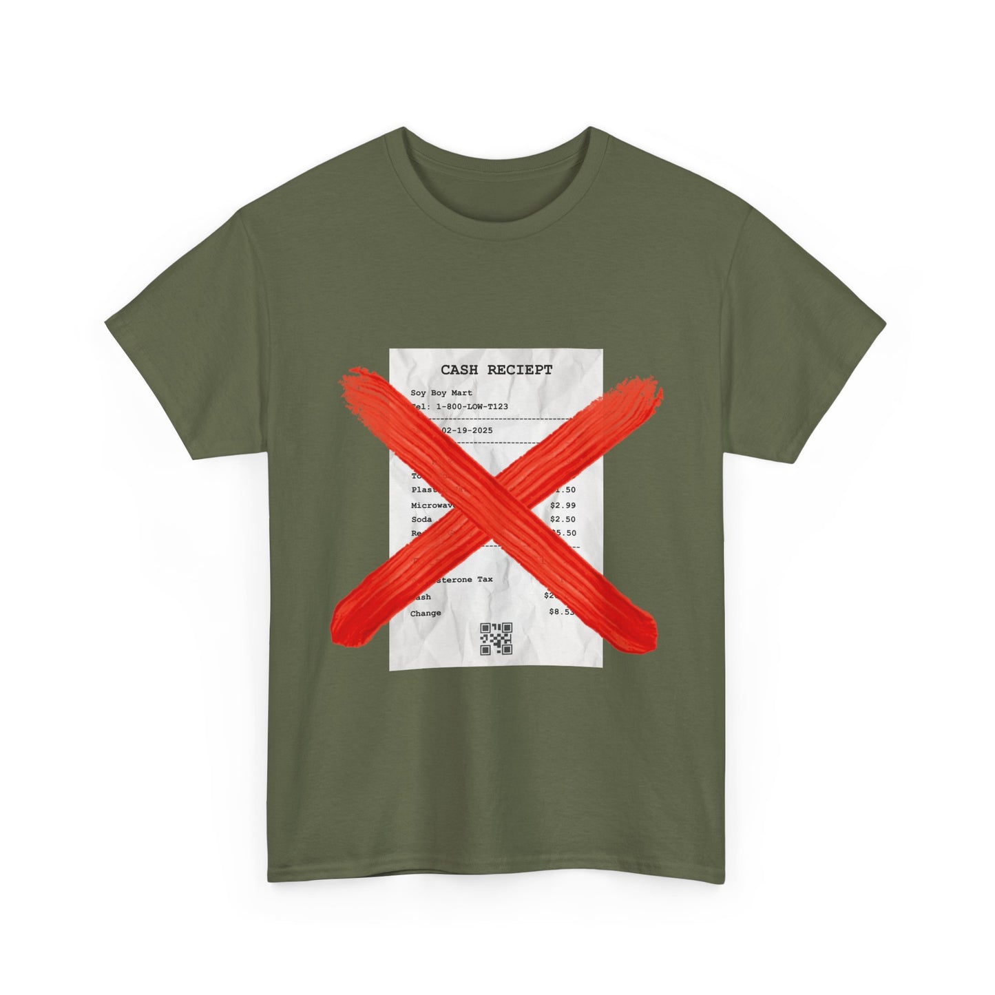 Funny "No Receipts" Tee