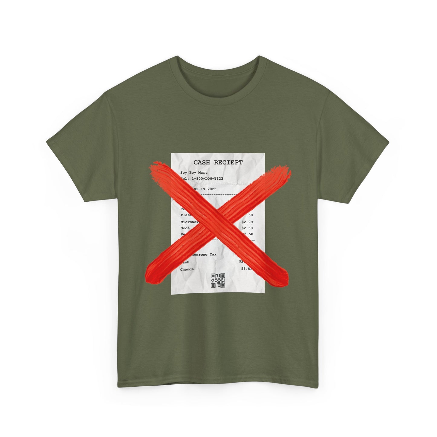 Funny "No Receipts" Tee