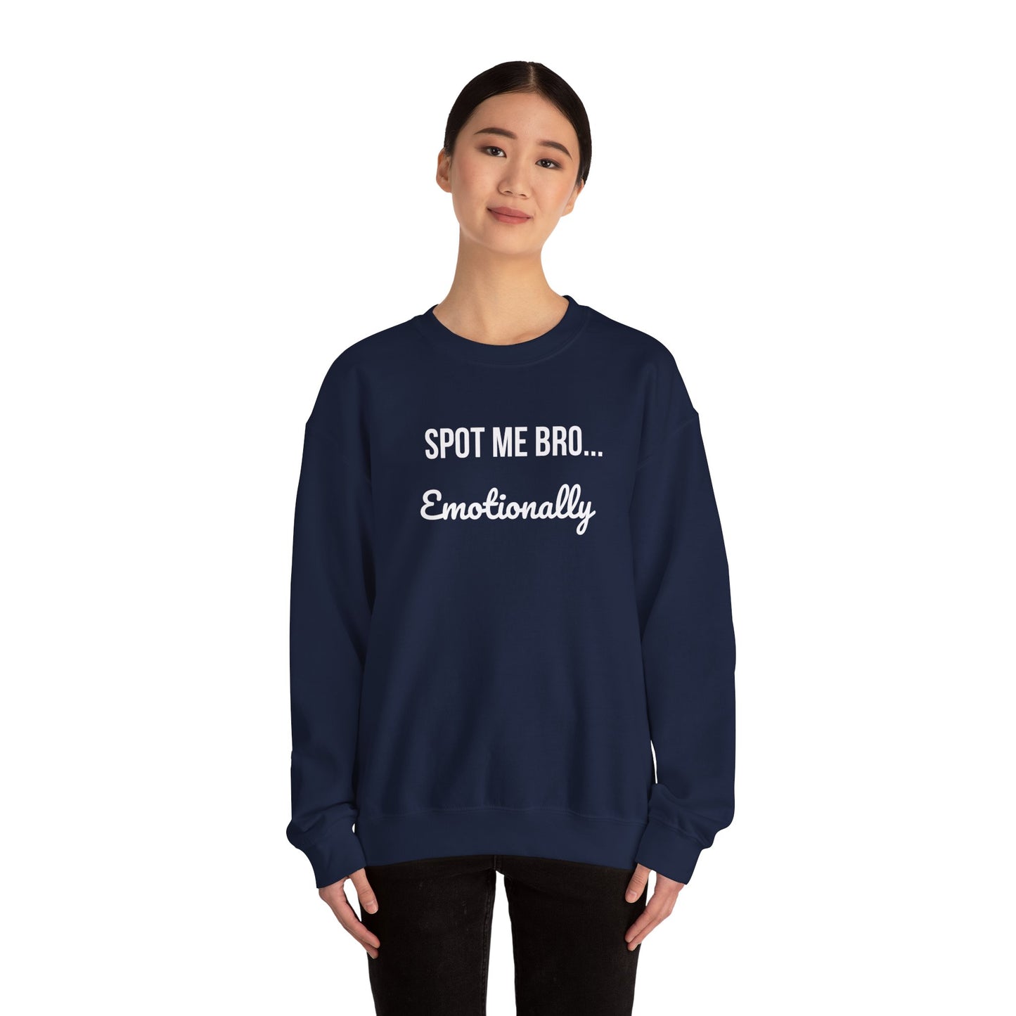 Funny Spot Me Bro Crewneck