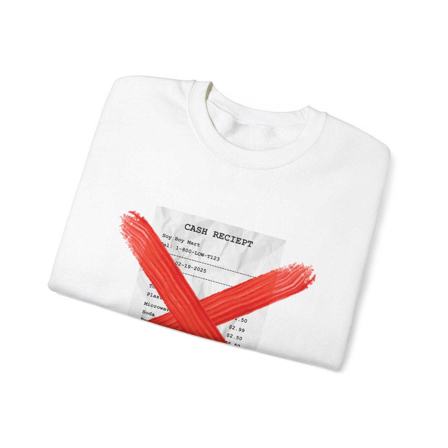 Funny "No Receipts" Crewneck