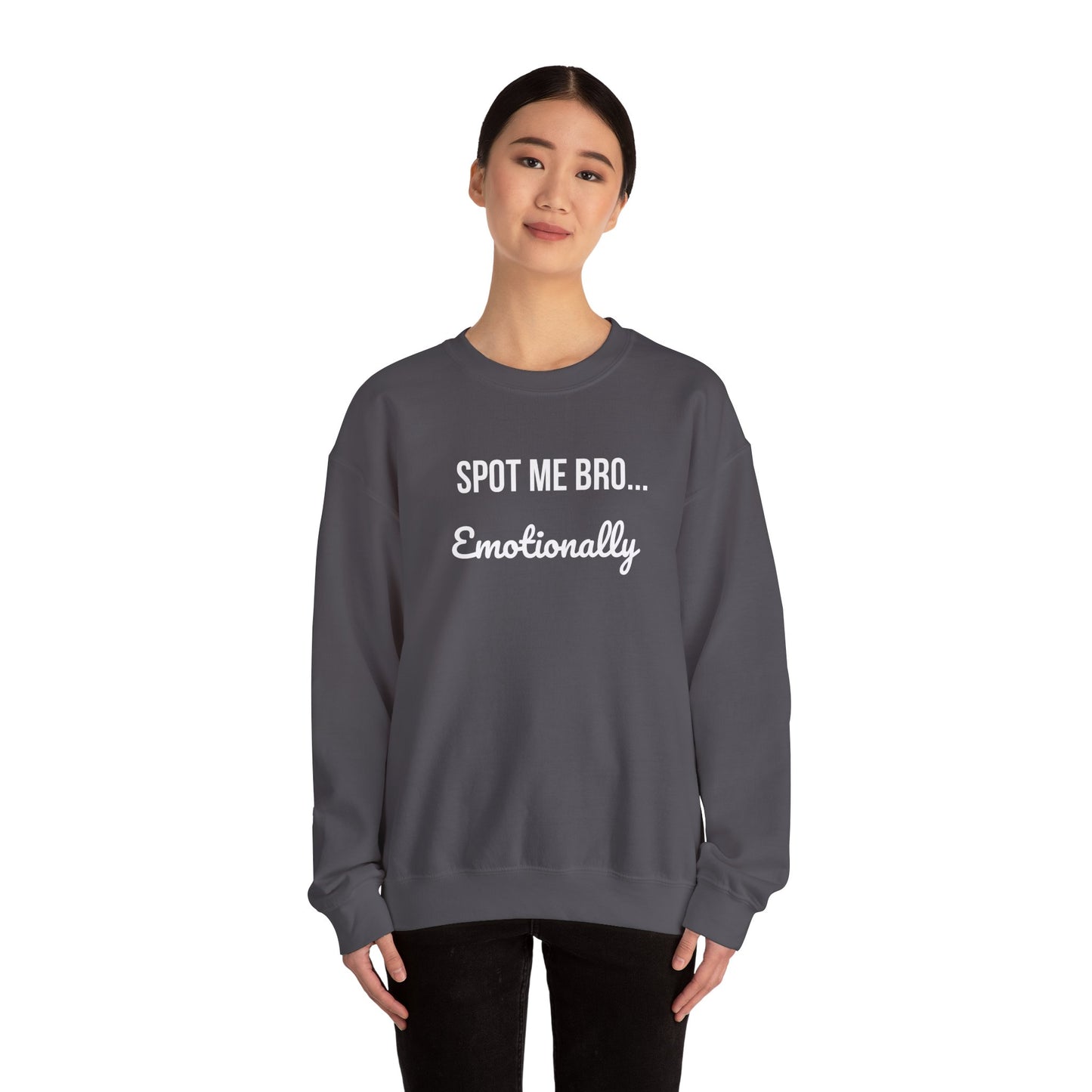 Funny Spot Me Bro Crewneck