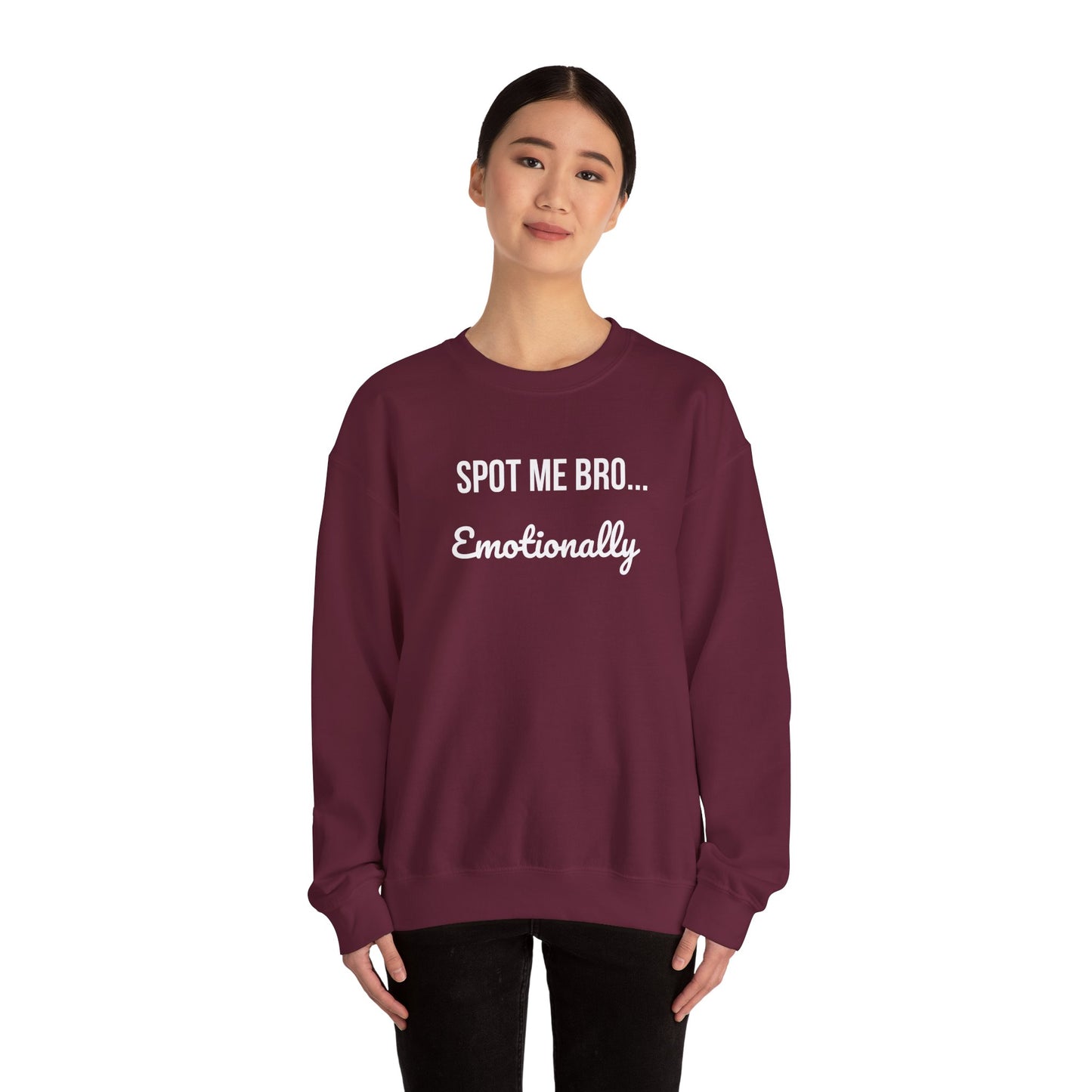 Funny Spot Me Bro Crewneck