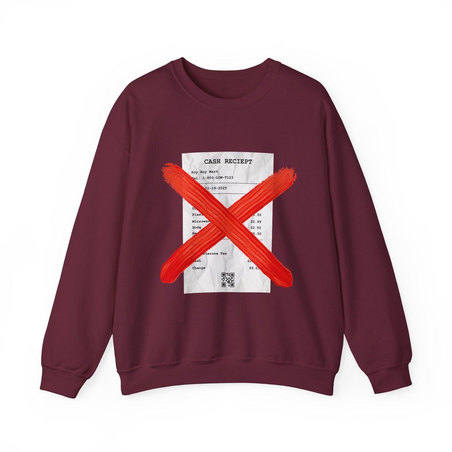 Funny "No Receipts" Crewneck