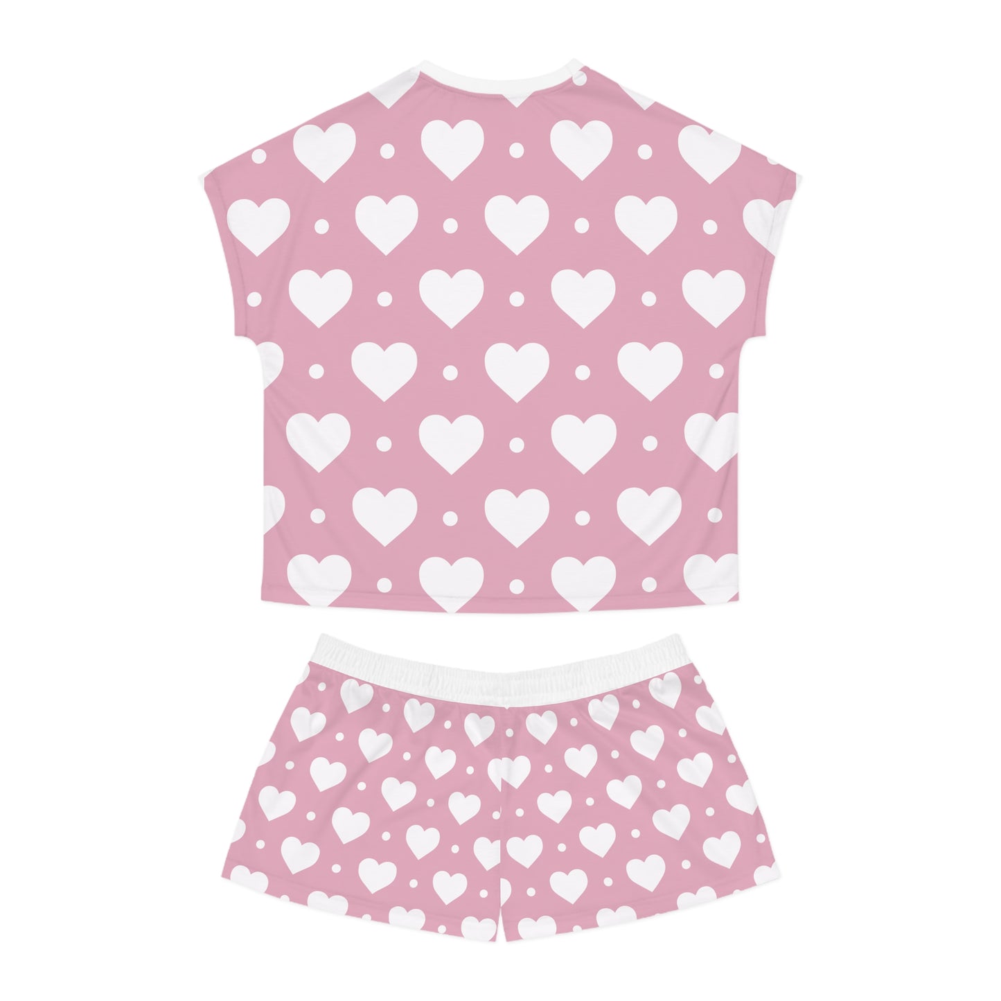 Cute Hearts Women's Short Pajamas