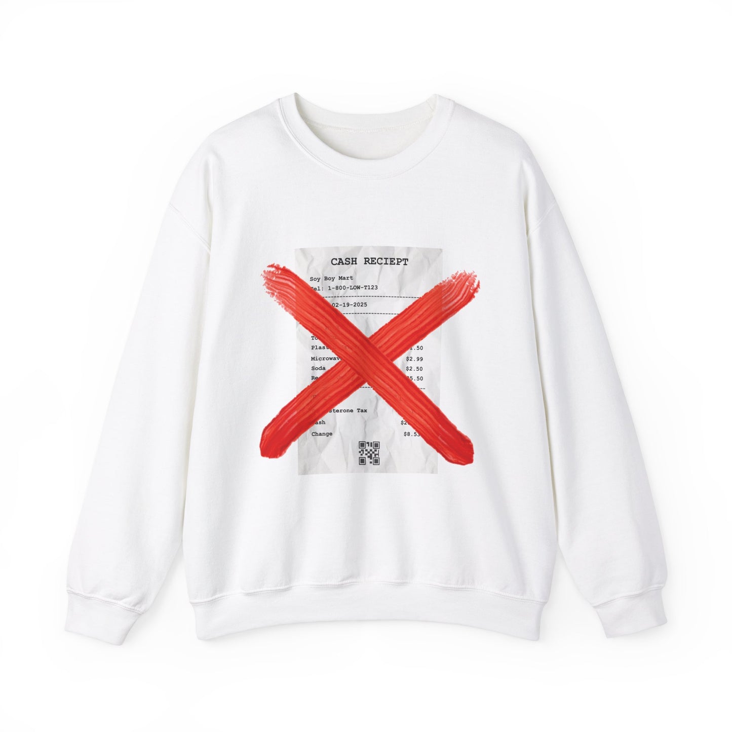 Funny "No Receipts" Crewneck