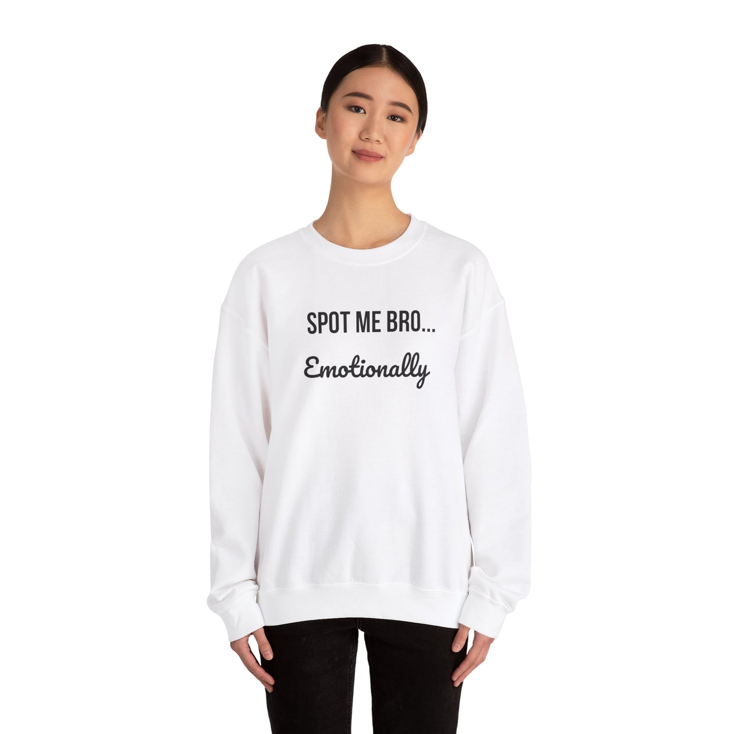 Funny Spot Me Bro Crewneck