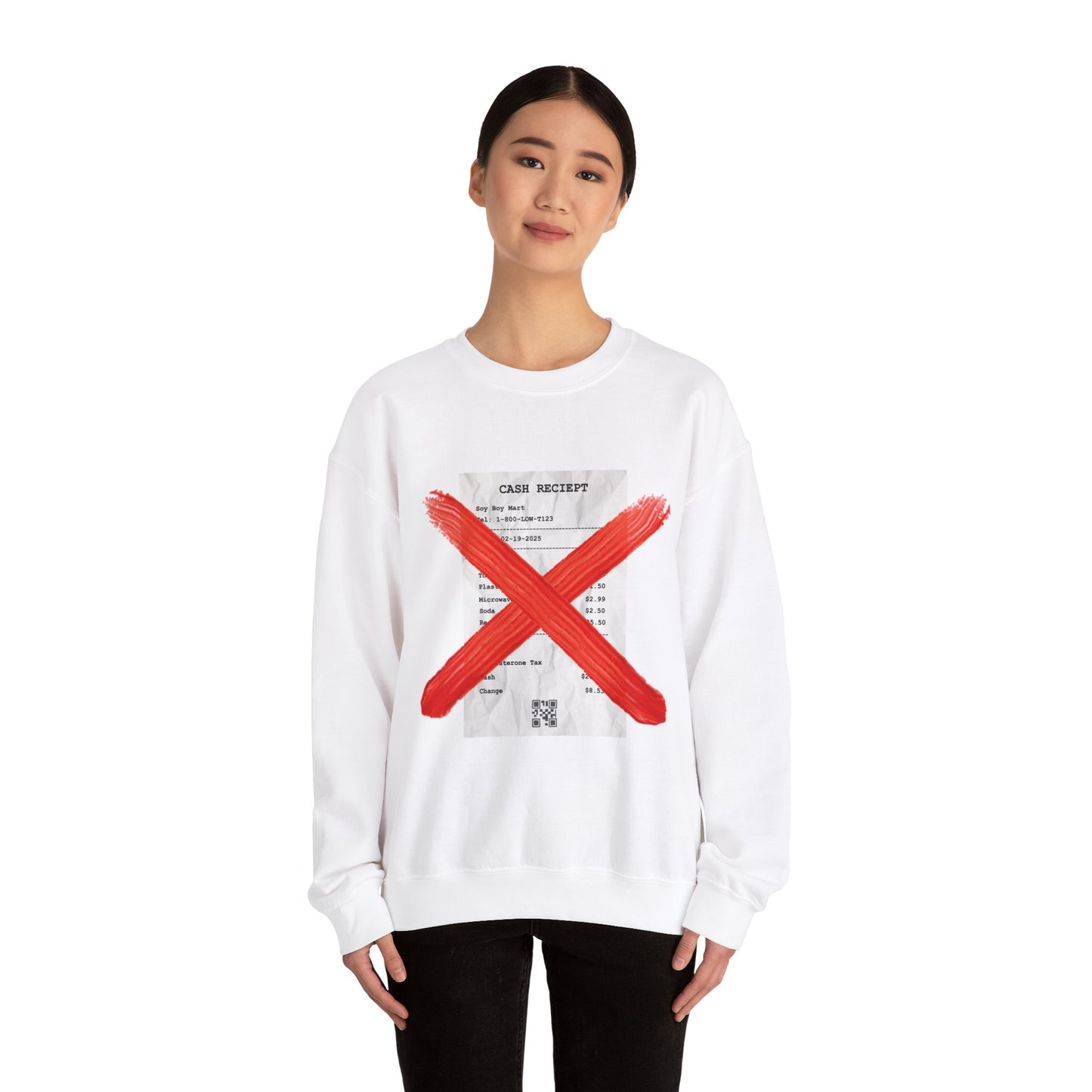 Funny "No Receipts" Crewneck