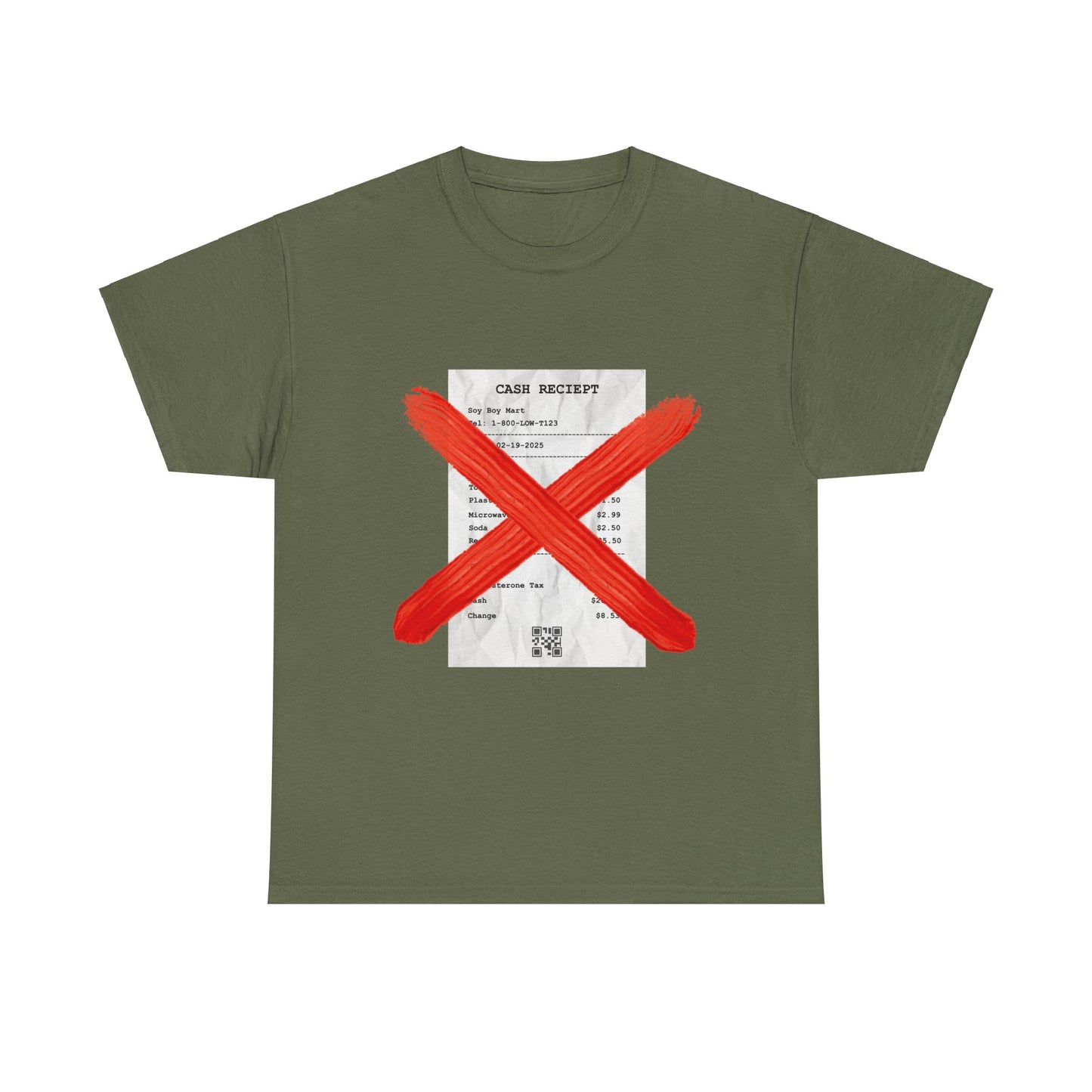 Funny "No Receipts" Tee