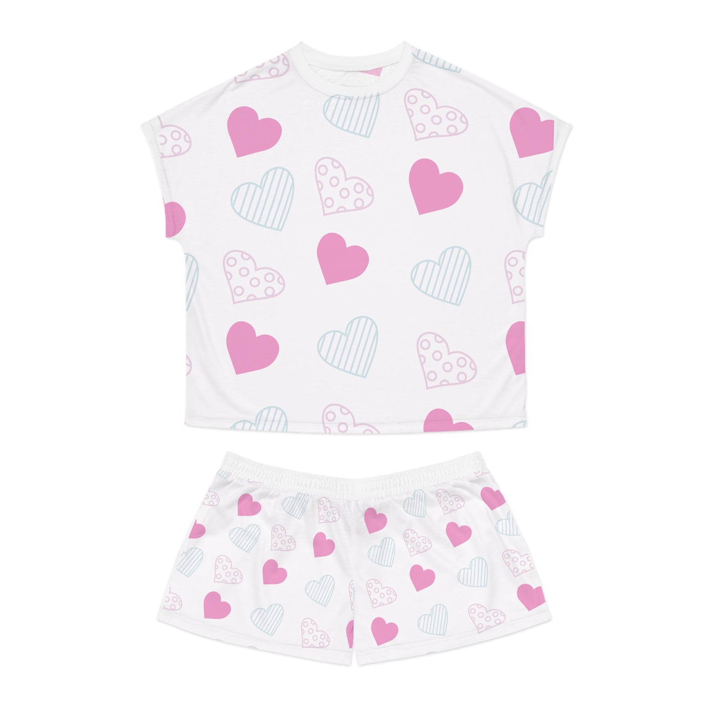 Cute Hearts Pajama Set